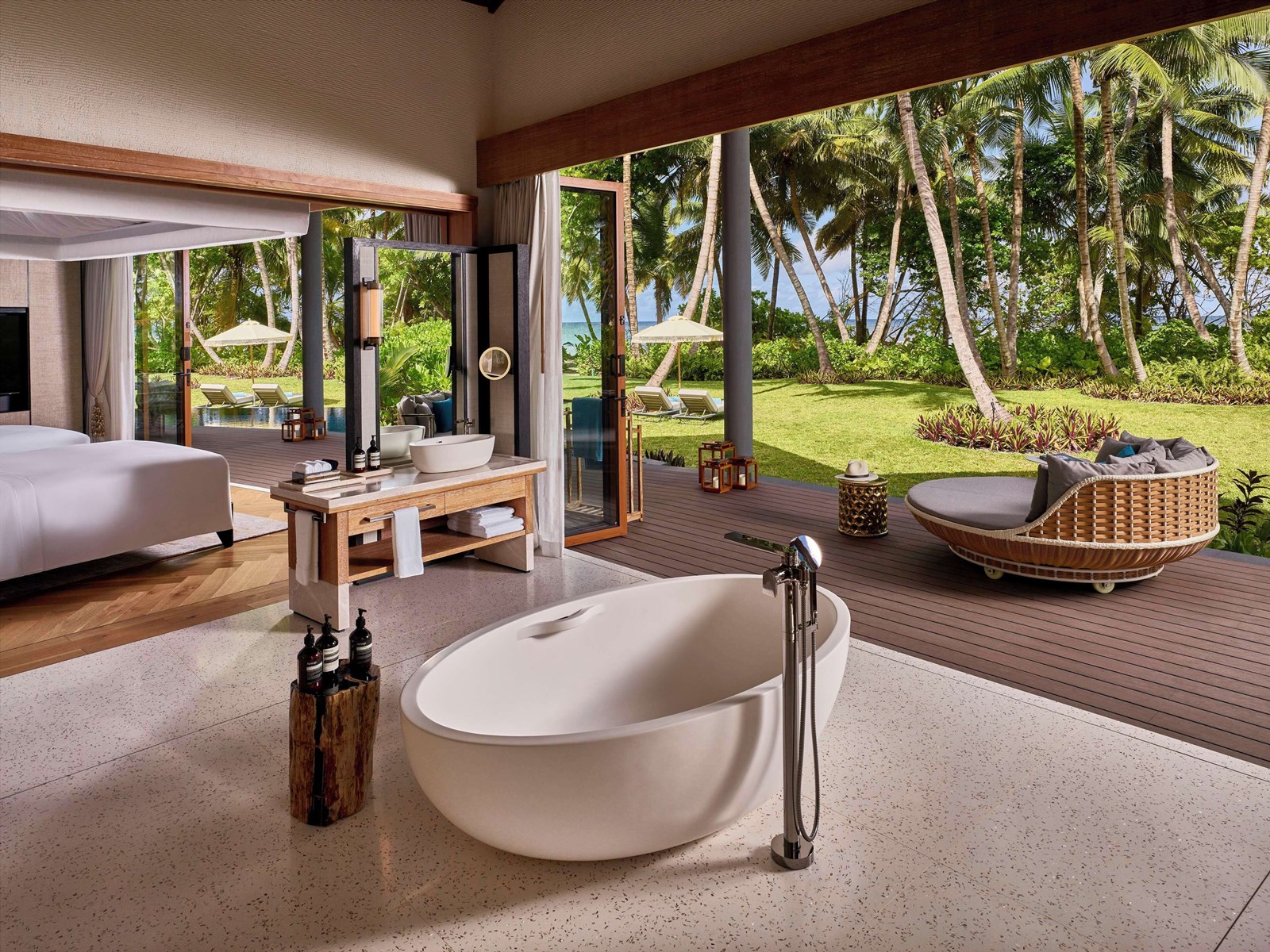 Waldorf Astoria Seychelles  en platte island